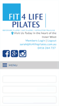 Mobile Screenshot of fit4lifepilates.com.au