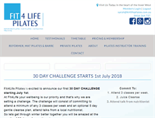 Tablet Screenshot of fit4lifepilates.com.au
